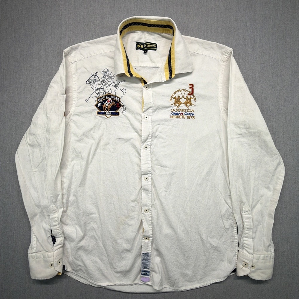 Absolute Rebellion Men's Embroidered Shirt Golf Tournament Preppy XL